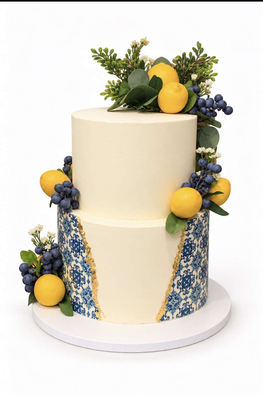 A little Mediterranean sunshine cake by Cakemipretty