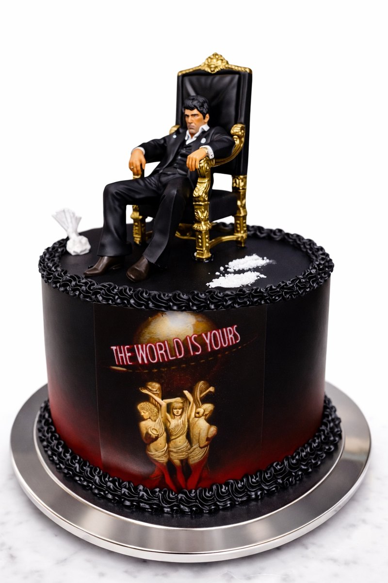 A cinematic celebration cake by Cakemipretty